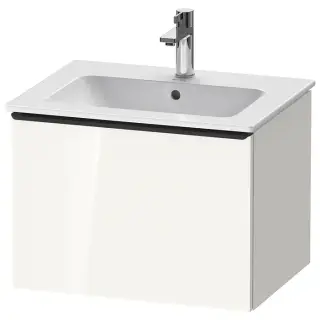 Duravit D-Neo Тумбочка подвесная 61х44x46.2см., раковина, 1 ящик, цвет: белый высокоглянцевый