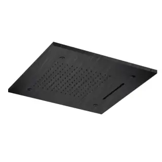 Almar Built-in Встраиваемый верхний душ 48,9х48,9 см, 3 типа струи, цвет: черный металл брашированный PVD