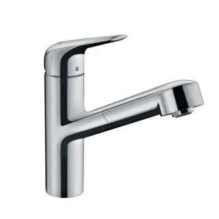 Hansgrohe Focus Смеситель для кухни, однорычажный, , на 1 отв., с выдвижной лейкой, 76см. мax., цвет: хром