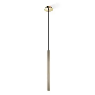 Decor Walther Pipe 1 Светильник потолочный 3.5xh70-220см, светодиодный, 1x LED 6.5W, цвет: латунь полированная