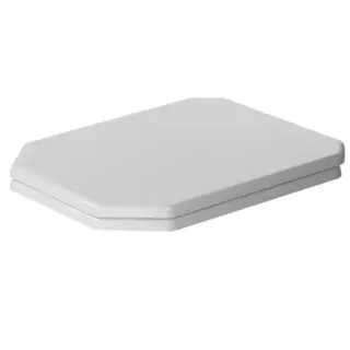Duravit 1930 Сиденье для унитаза воьмиугольное отверстие, с микролифтом, петли нерж сталь, цвет: белый