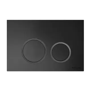 TECE Панель смыва TECESpring с круглыми кнопками, цвет: черный матовый