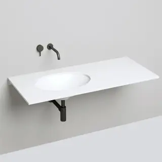 Salini Marea Раковина встраиваемая под столешницу 55х40х13.5см., без отв., без перелива, материал: S-Stone, цвет: белый матовый