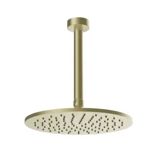 Gessi Ingranaggio Душевая головка потолочная, поворотная с шарниром, цвет: Brushed Brass PVD