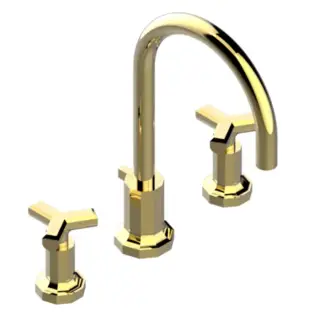 THG Les Ondes Смеситель для раковины, на 3 отв., цвет: Soft matt gold
