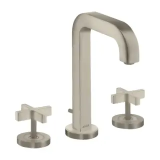 Axor Citterio Смеситель для раковины 170, на 3 отв., с донным клапаном, цвет: шлифованный никель