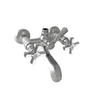 Nicolazzi Teide Four Смеситель для ванны для душевой стойки настенный, цвет: хром