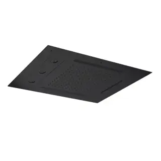 Almar Chromotherapy Встраиваемый верхний душ 48х63см., 3 типа струи, хромотерапия, цвет: черный матовый