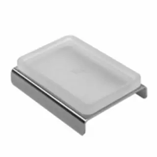 Colombo Forever Мыльница настольная, цвет: хром/матовое стекло