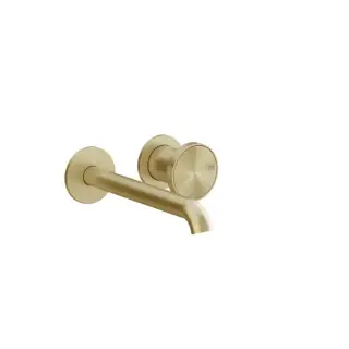Gessi Origini Смеситель для раковины встраиваемый с изливом, цвет: Brushed Brass PVD