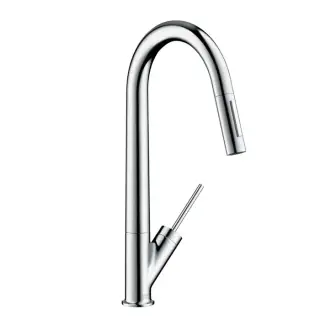 Axor Starck Однорычажный кухонный смеситель, выдвижной спрей, цвет: хром