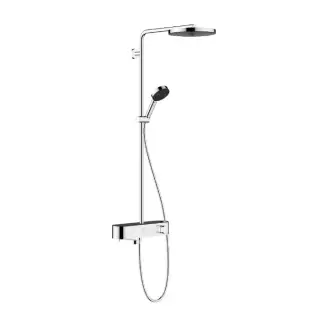 Hansgrohe Pulsify S Душевая система, настенная, 1jet, с термостатом, цвет: хром