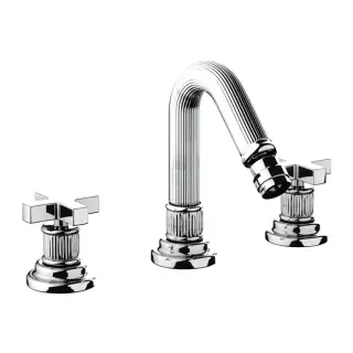 Nicolazzi Pantheon Смеситель для биде, на 3 отв., с донным клапаном,цвет: хром