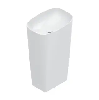 Catalano Green Раковина 55х38см., отдельностоящая, слив в стену, цвет: белый глянцевый