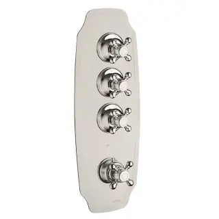 Carimali Colonial Смеситель термостатический, встраиваемый, на 3 выхода, цвет: хром