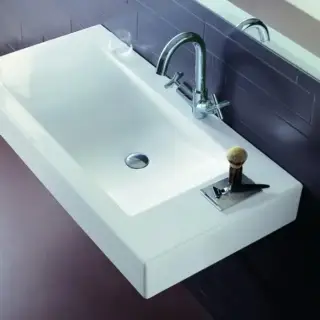 Simas Frozen Раковина-консоль 100х50 см, 1 отв., цвет: белый