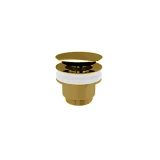 Devon&Devon Донный клапан CLICK-CLACK без перелива, цвет: латунь глянцевая