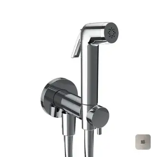 Almar Atthis Гигиенический комплект с прогрессивным смесит., в комплекте со втраиваемой частью, цвет: никель состареный