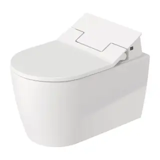 Duravit ME by Starck SensoWash Унитаз подвесной 57x37см, Rimless, HygieneGlaze, с крышкой биде, цвет: белый