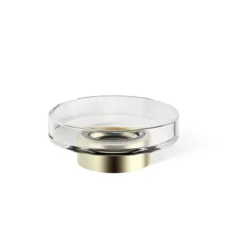 Decor Walther Century STS Мыльница настольная, прозрачное стекло, цвет: золото матовое