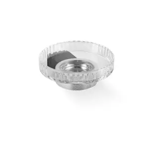 Decor Walther Club WSS Мыльница подвесная, граненое стекло, цвет: черный матовый / хром