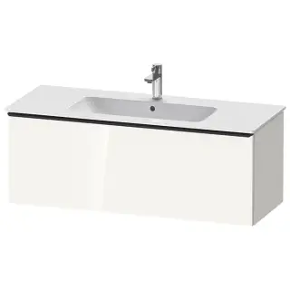 Duravit D-Neo Тумбочка подвесная 121х44x46.2см., раковина, 1 ящик, цвет: белый высокоглянцевый