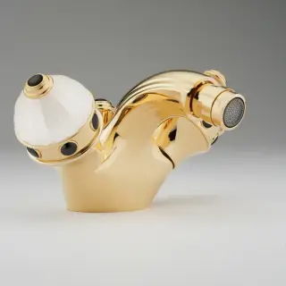 THG Cheverny Onyx noir Смеситель для биде, 1 отв., цвет: золото/оникс