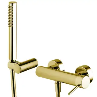 Fima Carlo Frattini Spillo Up Смеситель для душа, настенный, с ручным душем, цвет: золото