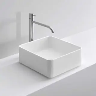 NOORTH milldue edition Раковина 37х37х13 см, без отв., накладная, цвет: белый