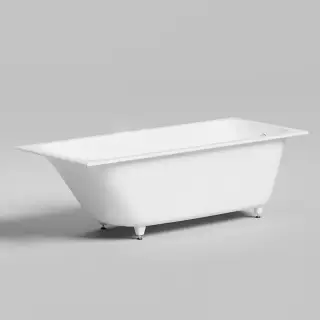 Salini Orlanda Plus Встраиваемая ванна 190х100х60cм, прямоуг. чаша, S-Sense, цвет: белый глянцевый