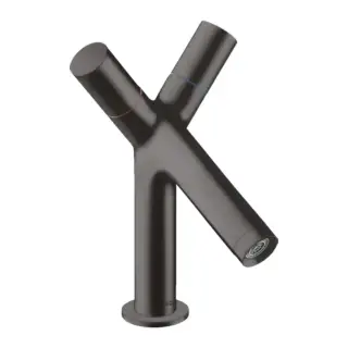 Axor Starck Cмеситель для раковины 80, на 1 отв., с донным клапаном, цвет: шлифованный черный хром