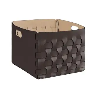 ADJ Корзинка Dubai, 35x40xH30 см., цвет: шоколад/капучино