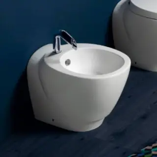 Simas Bohemien биде напольное с 1отв под смеситель 36.5x53.5см, цвет: белый