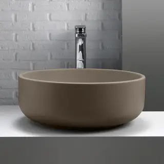 Kerasan Ciotola Раковина 46х17 см, без отв., накладная, без перелива, цвет: Nocciola