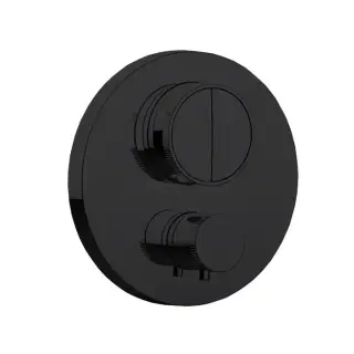 Almar Core Смеситель для душа, встраиваемый, термостатический, с кнопочным управлением для 2-х потребителей, цвет: черный матовый