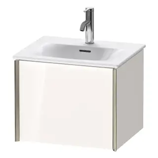 Duravit XViu Тумба подвесная 51x42x39.7см, с раковиной, 1 ящик, цвет: белый глянцевый/champagne matt