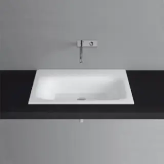 Bette Lux Раковина 80х49.5х12 см, без отв., сталь, цвет: белый