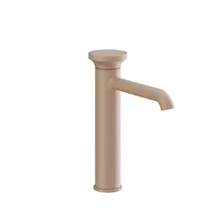 Gessi Origini Смеситель для раковины, на 1 отв., H=24.7см., в компл. с отделочной вставкой, цвет: Matte Cipria