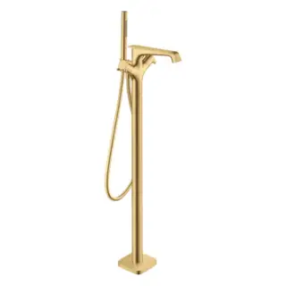 Axor Citterio E Смеситель для ванны, напольный, термостатический, с ручным душем, цвет: Шлифованное золото