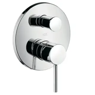 Axor Starck Классический однорычажный смеситель для ванны для скрытого монтажа со встроенной защитной комбинацией EN1717, внешняя часть, цвет: хром