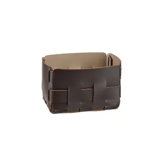 Colombo Adj Корзинка Mini Bottega, 12x19H13 см, цвет: шоколад/капучино