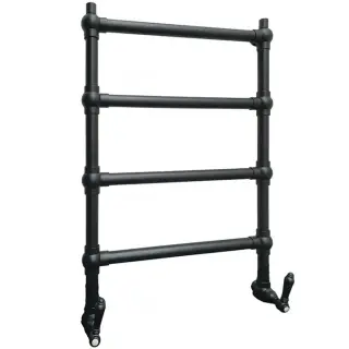 Nicolazzi El Capitan Полотенцесушитель 55(70)х80.3см., водяной, цвет: черный матовый