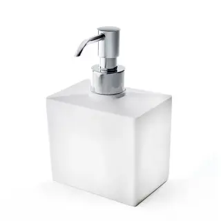 3SC Mood White Дозатор настольный, цвет: белый матовый/хром