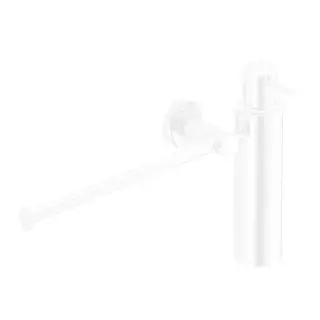 Colombo Plus Полотенцедержатель с дозатором для жидкого мыла, подвесной, цвет: белый матовый