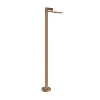 Gessi Inverso Rigato Смеситель для раковины, напольный, цвет: Copper Brushed PVD
