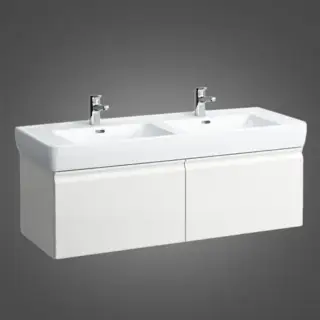 Laufen Pro Тумба с раковиной 122x45x39см., подвесная, 2 выдв ящика, цвет: белый матовый