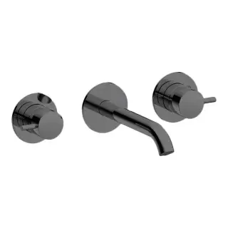 Almar Mixers Смеситель для раковины, настенный, цвет: черный металл брашированный PVD