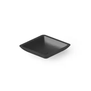 Dea Design Washbasins Раковина 42.5x42.5x10.5см., накладная, без отв., Solid Surface, цвет: Black №16