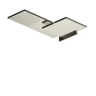 Fantini Venezia Двойной верхний душ, латунь, настенный, цвет: Nickel PVD