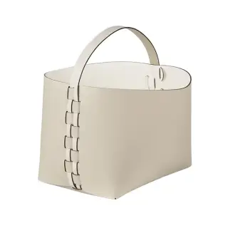 ADJ Корзина Helena, 35x30xH26 см., цвет: панна котта/белый